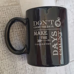 NEW Black White Mug Quotes Coffee Tea Cup Set of 5